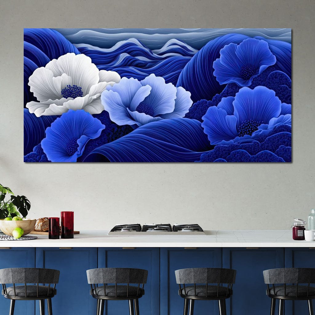 Blossoms by the Azure Seal Canvas Wall Art