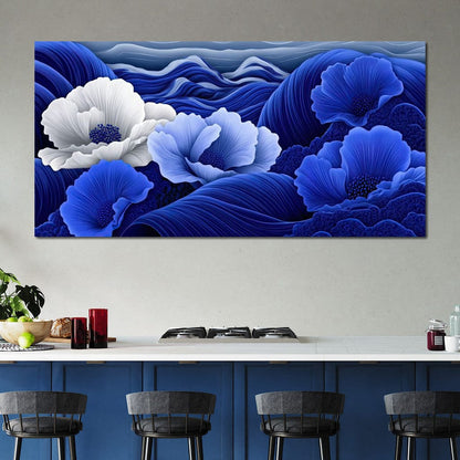 Blossoms by the Azure Seal Canvas Wall Art