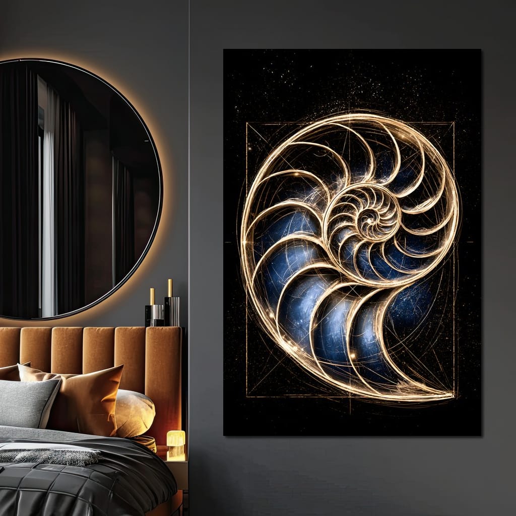 Golden Proportion of the Infinite Cosmos Canvas Wall Art
