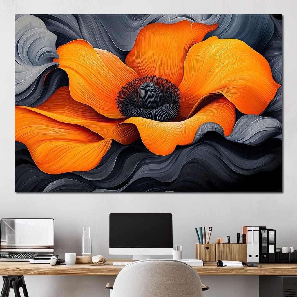 Flameflower Canvas Wall Art