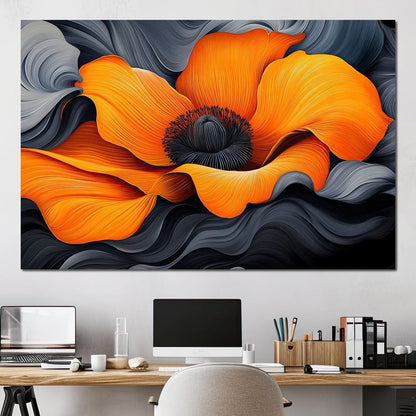 Flameflower Canvas Wall Art
