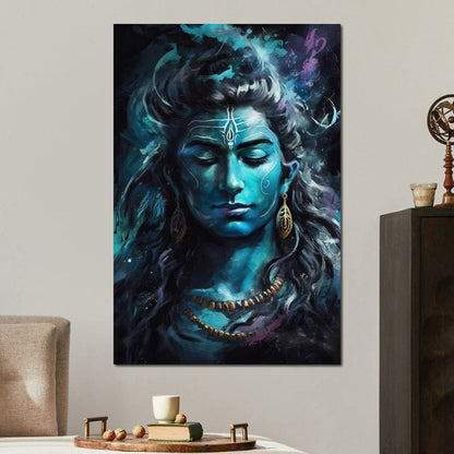 Lord Shiva Bholanatha Canvas Wall Art