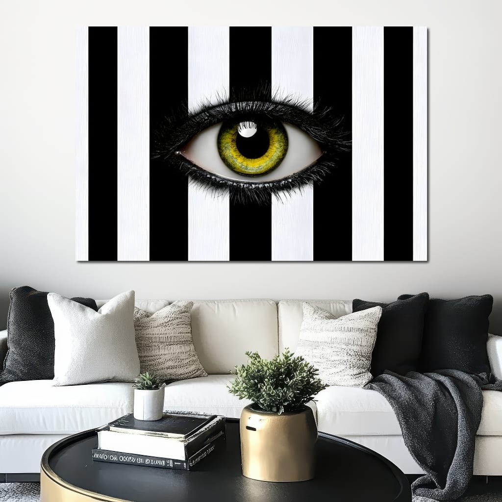 Fragments Of A Singular Watchful Sight Canvas Wall Art