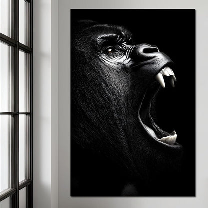 Primal Roar Silence Echoes Canvas Wall Art