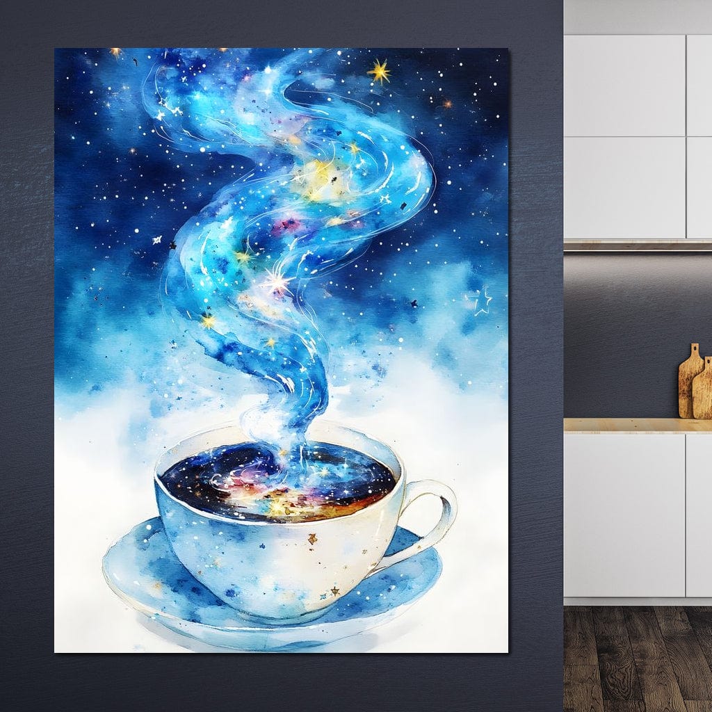 Celestial Coffee of Dreams Canvas Wall Art