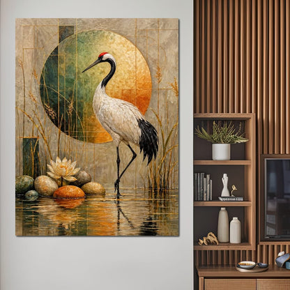 Harmony in Feather and Form Canvas Wall Art