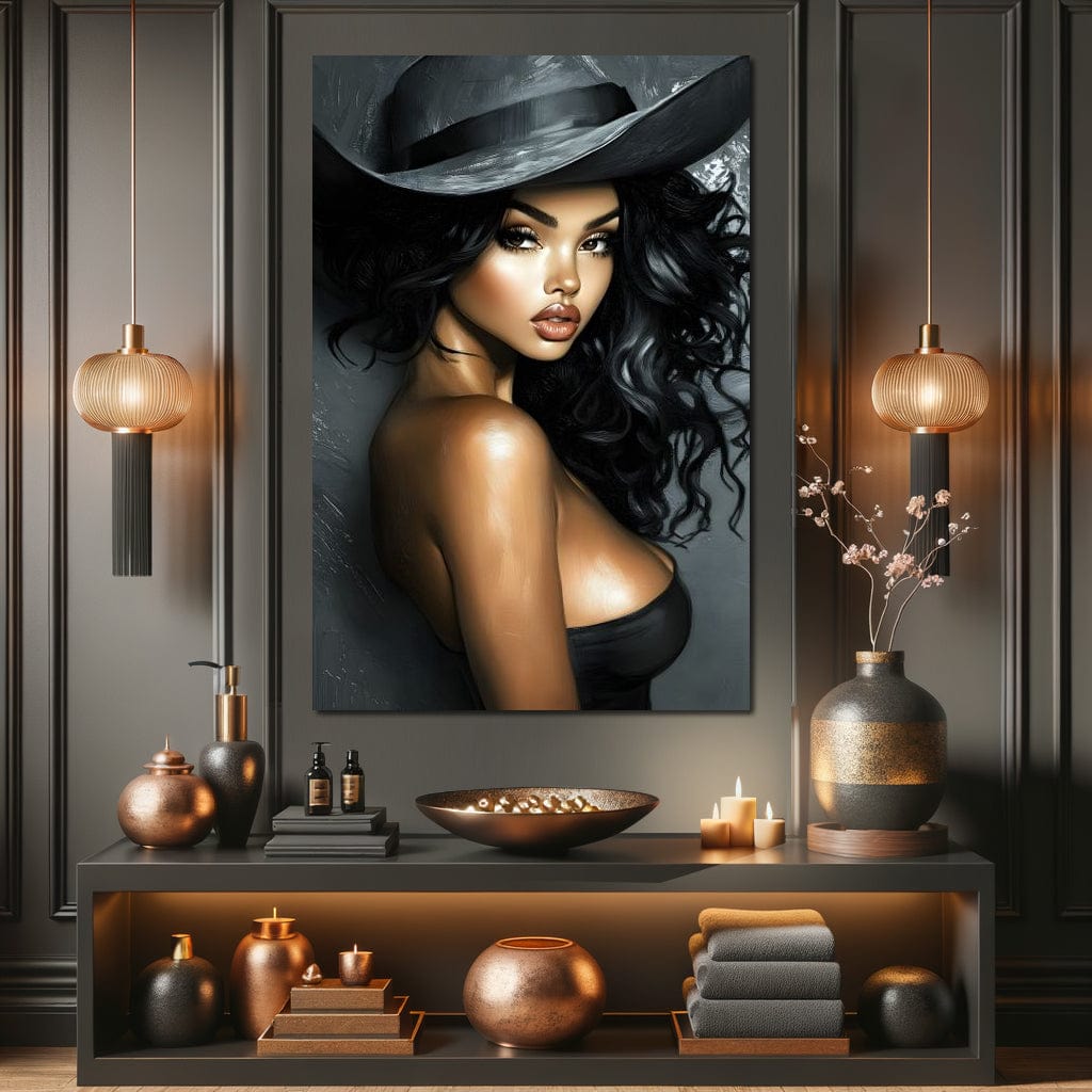 Enchanting Elegance Portrait Canvas Wall Art