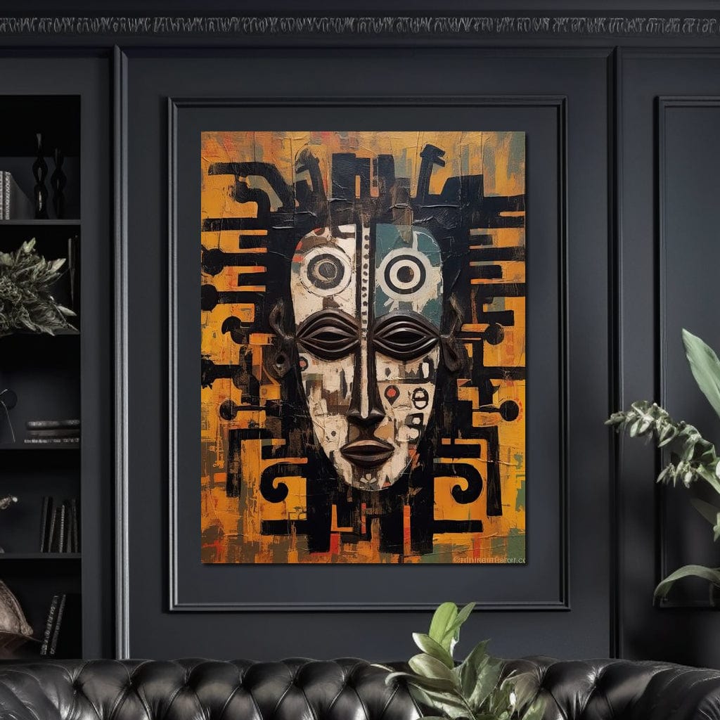 Tribal Mask 19 Canvas Wall Art