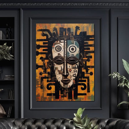 Tribal Mask 19 Canvas Wall Art