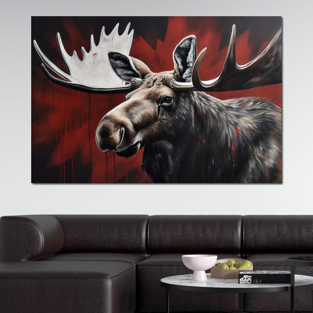 Canadian Moose Canvas Wall Art