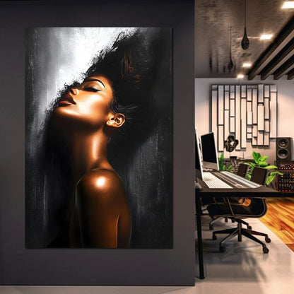 Radiant Reflection of Night Canvas Wall Art