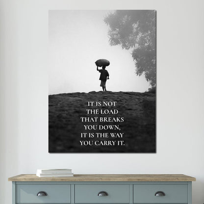 Carry The Load Wisely Canvas Wall Art
