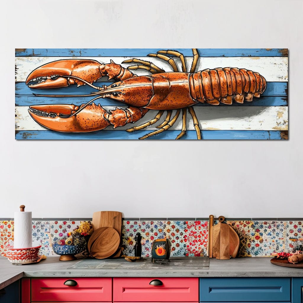 Oceanic Lobster Delight Canvas Wall Art