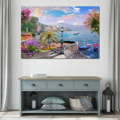 Garden Pier Canvas Wall Art