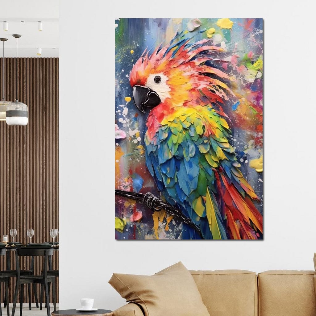 Colorful Cockatoo Canvas Wall Art