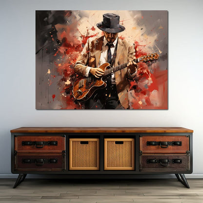 Guitarist Serenade Canvas Wall Art