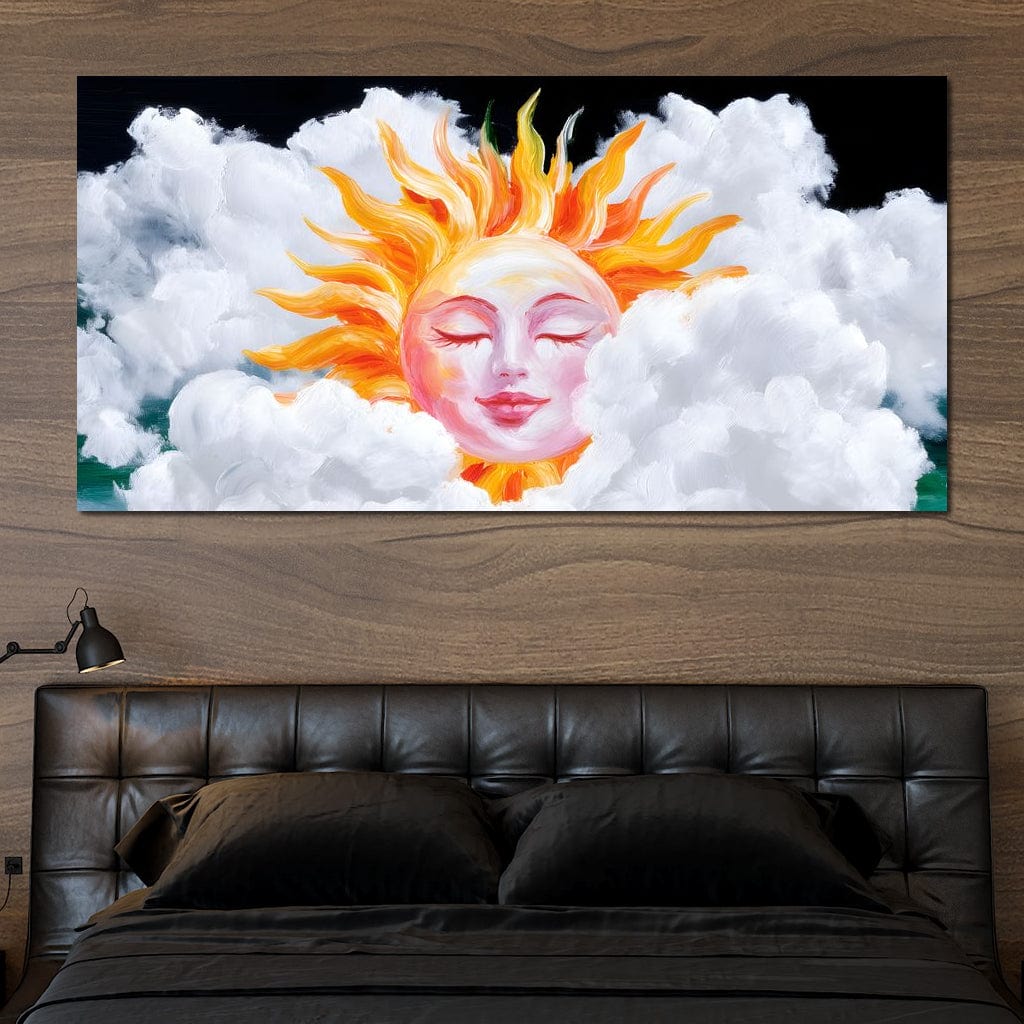 Radiant Dreams of Celestial Day Canvas Wall Art