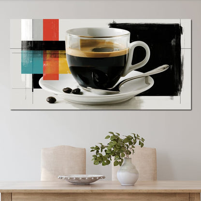 First Light Over Morning Espresso Canvas Wall Art