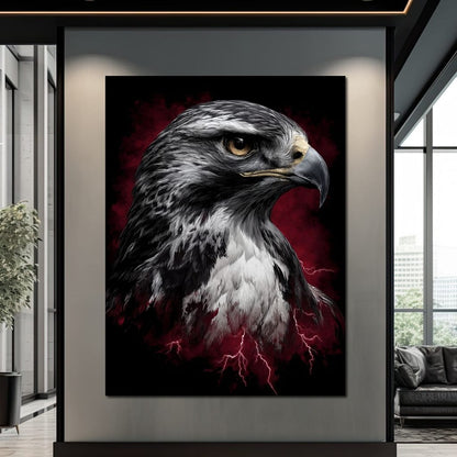 Stormwatch Falcon Canvas Wall Art