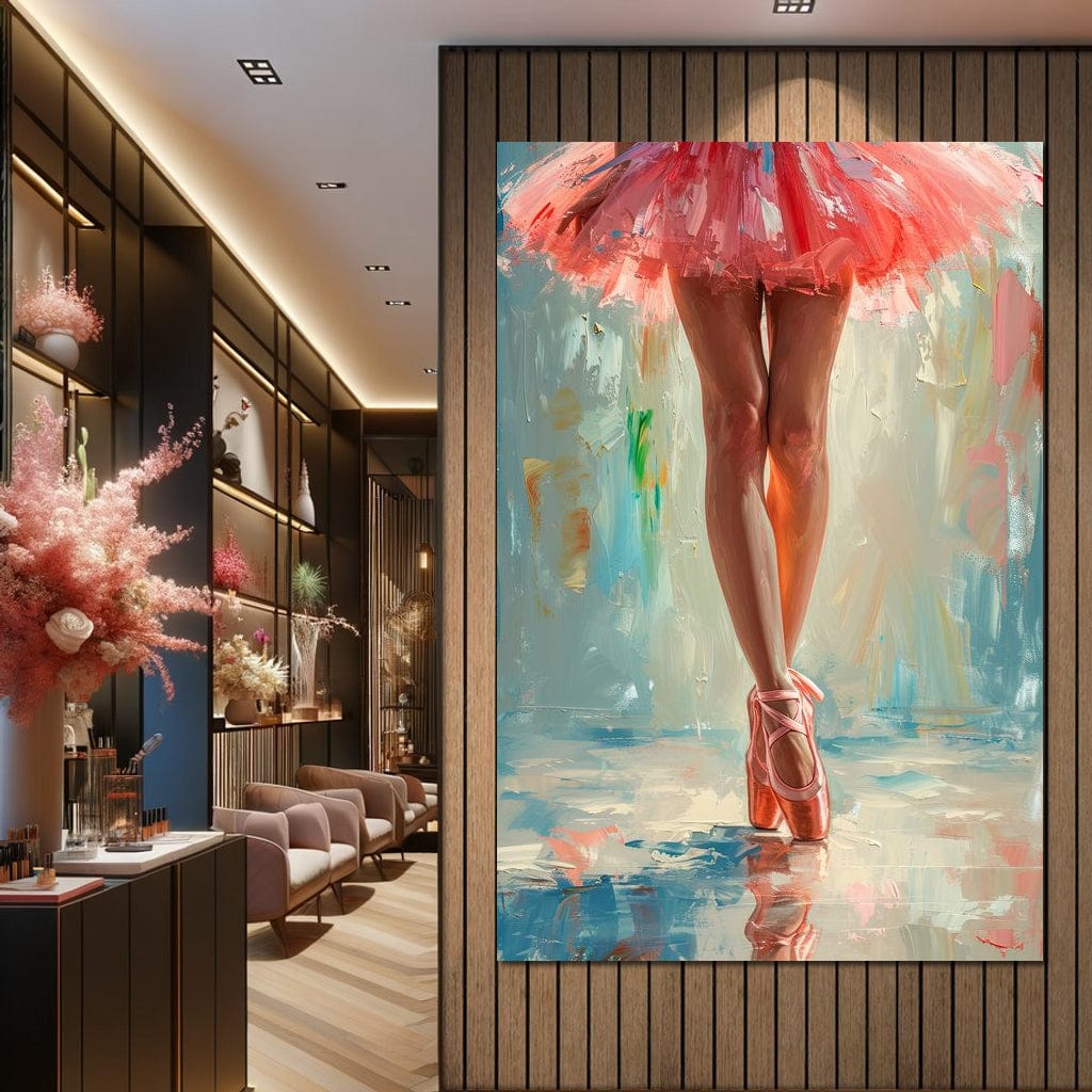 Elegant Dancers in Graceful Motion Canvas Wall Art
