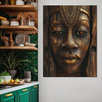 Ancient Golden Wisdom Canvas Wall Art