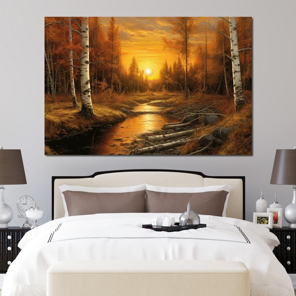Silver Birch Forest Canvas Wall Art