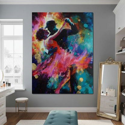 Midnight Tango Color Storm Canvas Wall Art