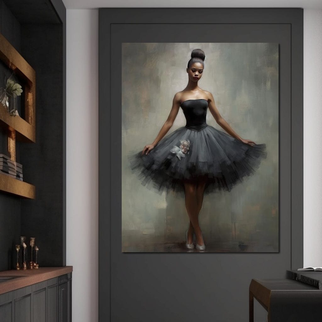 Lovely Ballerina Canvas Wall Art