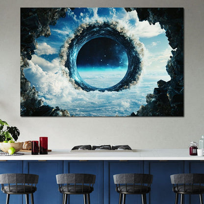 Portal to Celestial Realms Canvas Wall Art