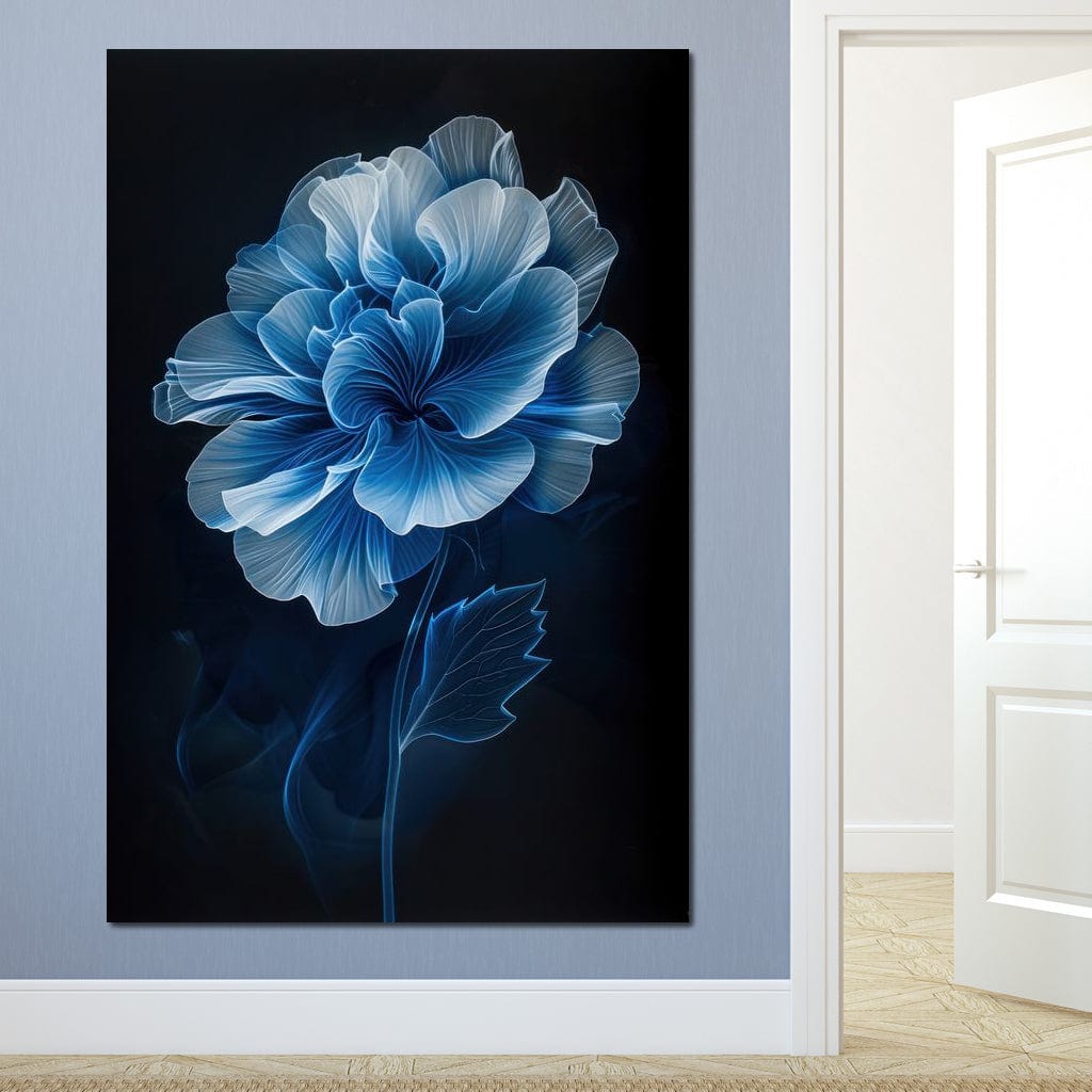 Blue Dream Blossom Canvas Wall Art