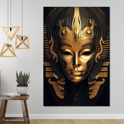 Radiant Ruler of Ancient Egypt Canvas Wall Art