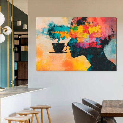 Mindful Puzzle Brewscape Canvas Wall Art