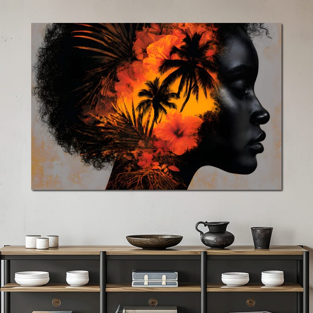 Tropical Mind Tropical Soul Canvas Wall Art