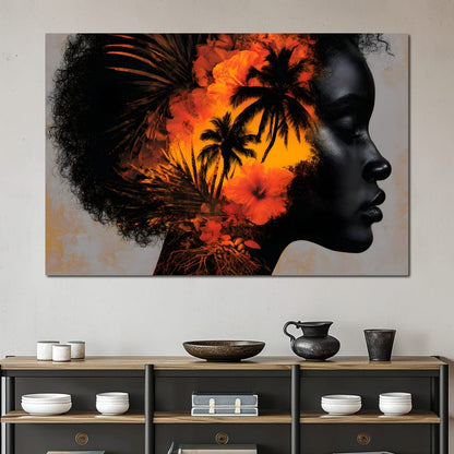 Tropical Mind Tropical Soul Canvas Wall Art