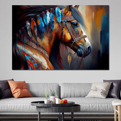 Cherokee Horse Canvas Wall Art