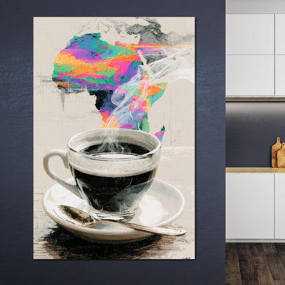 Morning Brew Across the Continent Canvas Wall Art