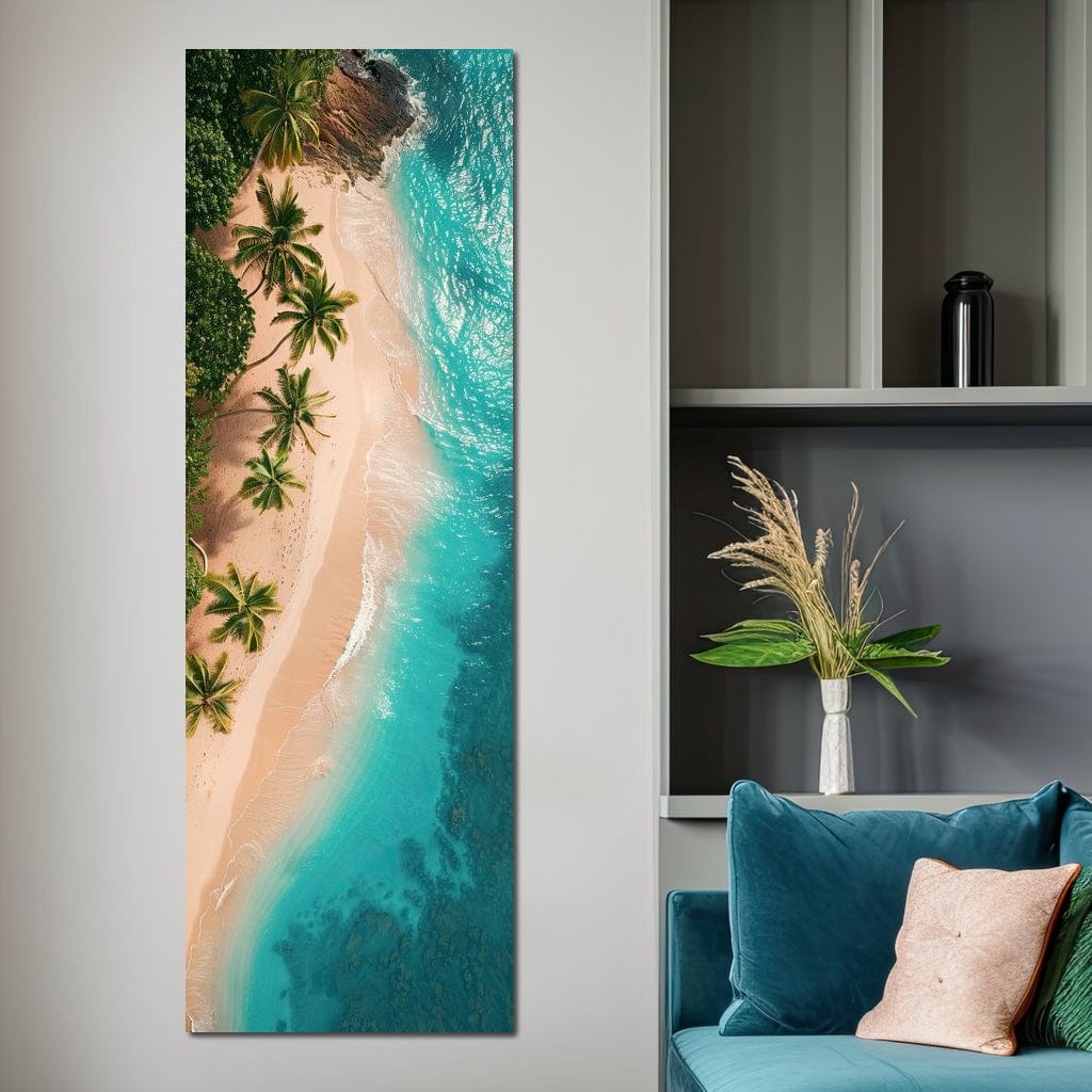 Peaceful Paradise Beach Canvas Wall Art