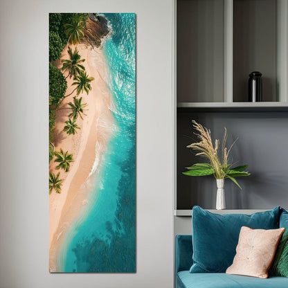 Peaceful Paradise Beach Canvas Wall Art