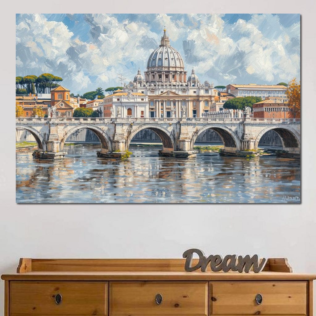Eternal Reflections of Rome Canvas Wall Art