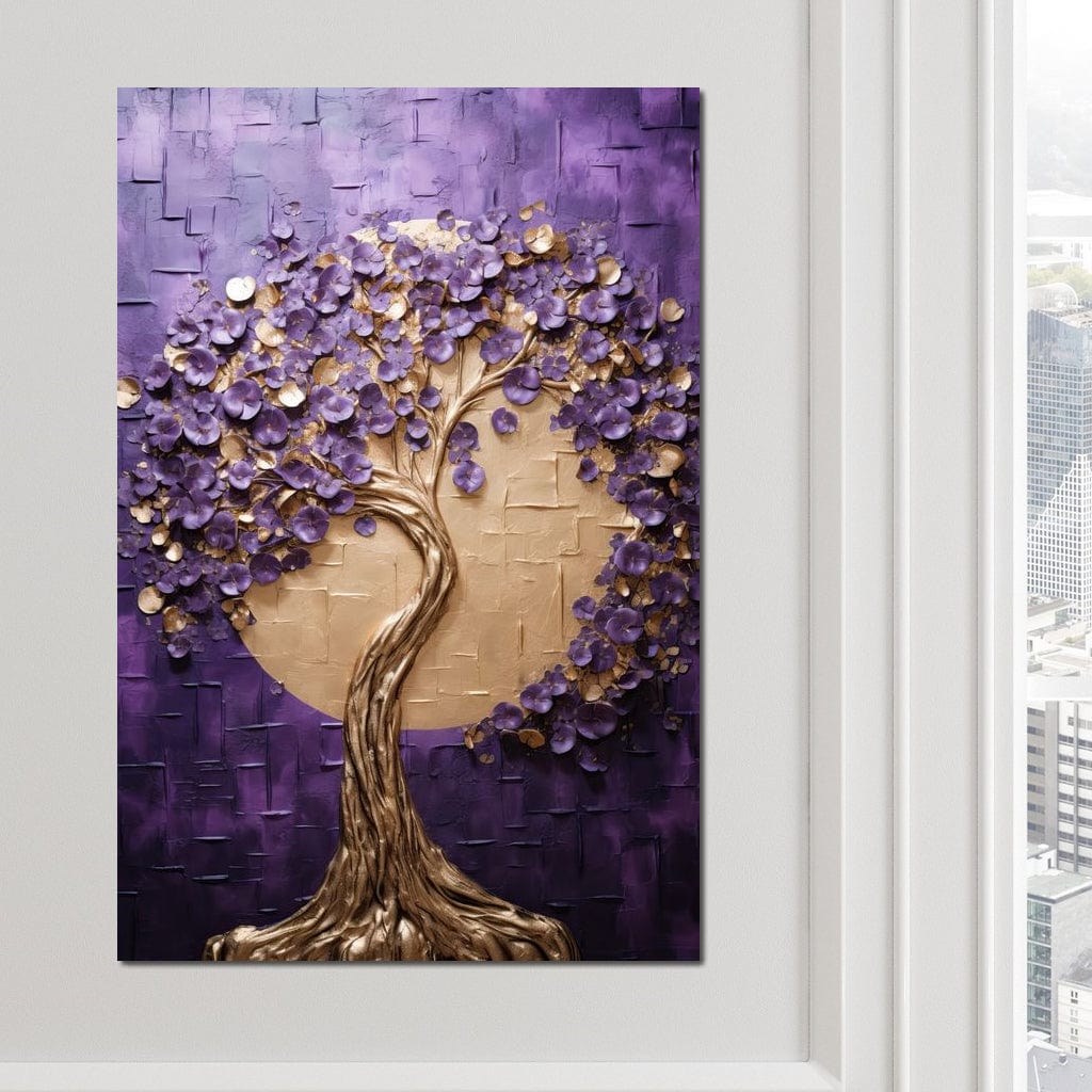 Golden Twilight in Nature Embrace Canvas Wall Art