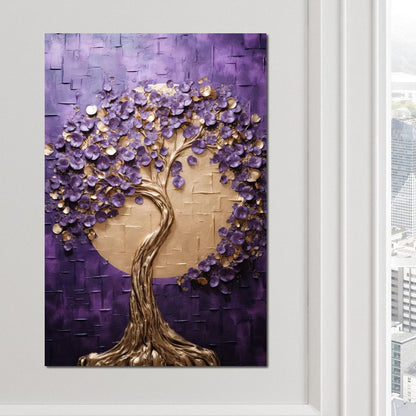 Golden Twilight in Nature Embrace Canvas Wall Art