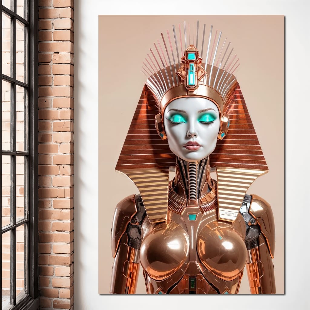 Cyber Cleopatra Canvas Wall Art
