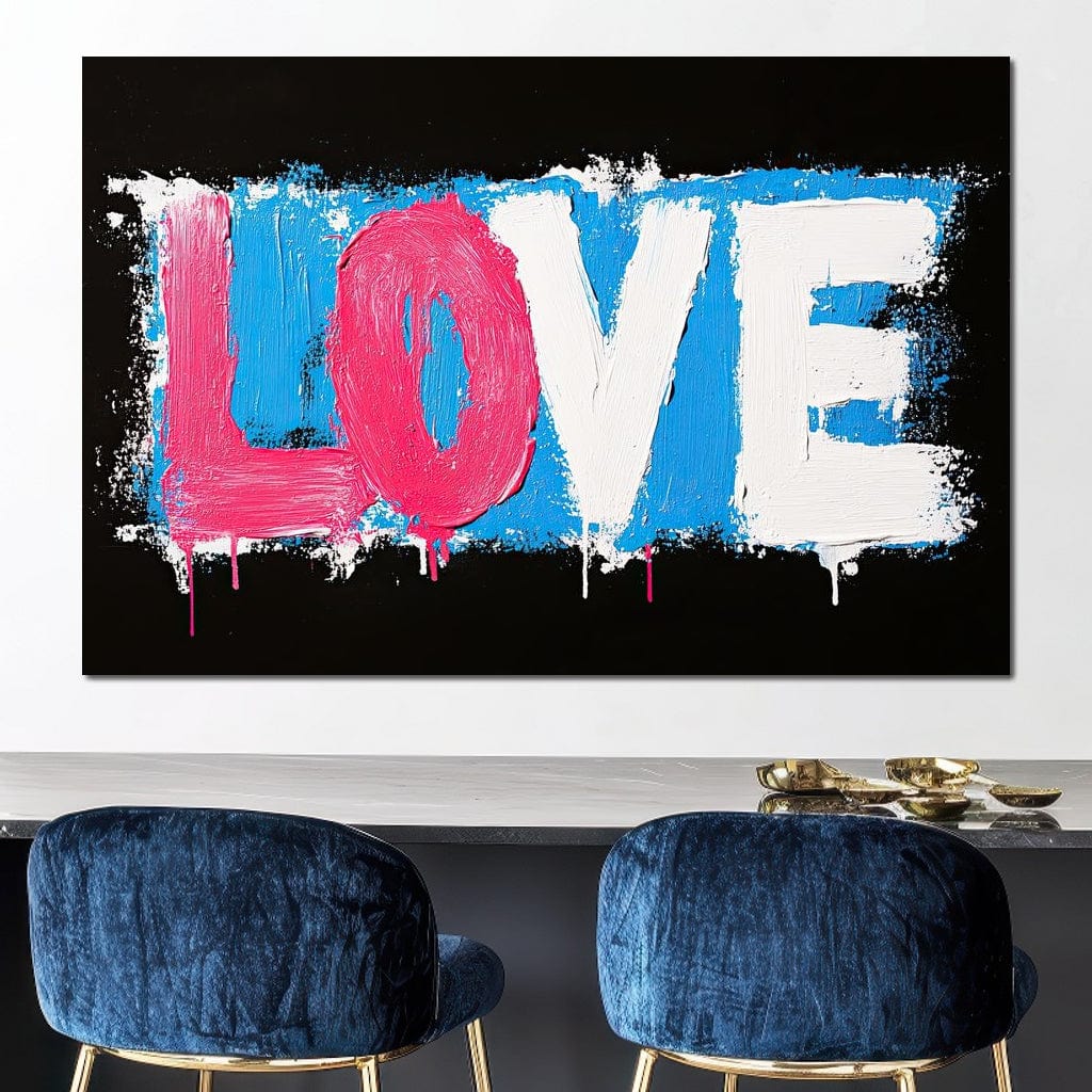 Bold Strokes of Passion Canvas Wall Art