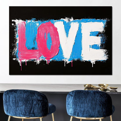 Bold Strokes of Passion Canvas Wall Art