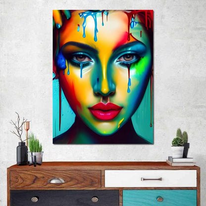 Messy Beauty 002 Canvas Wall Art