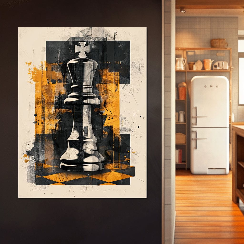 King of Abstract Warfare Canvas Wall Art