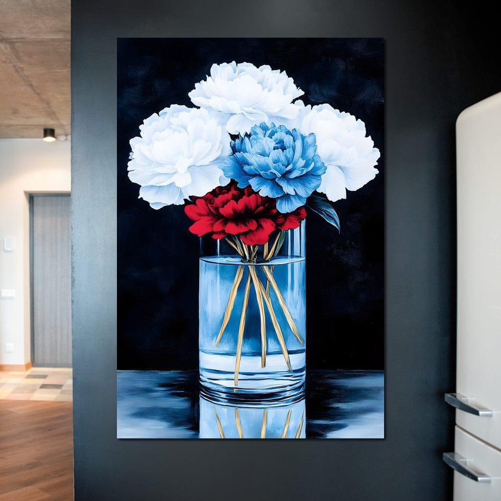 Heavenly Petal Symphony Canvas Wall Art