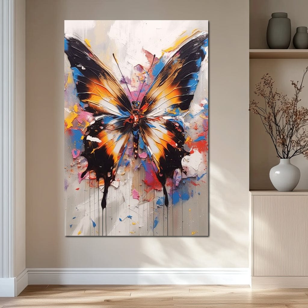 Psychedelic Lepidoptera Canvas Wall Art