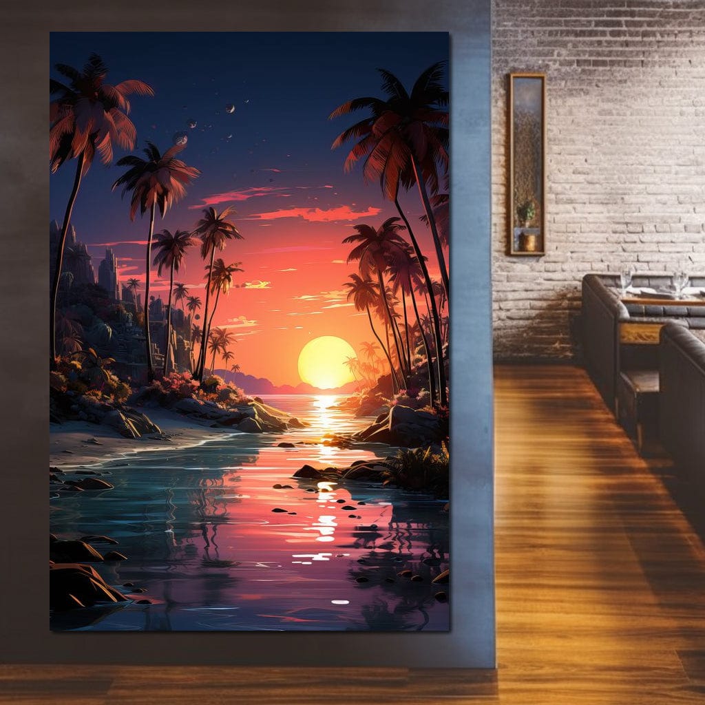 Summer Surf Escape Canvas Wall Art