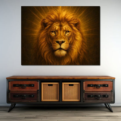 Majestic Radiance of the King Canvas Wall Art